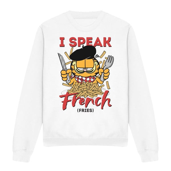 Garfield Unisex Adult Speaking Love Sweatshirt