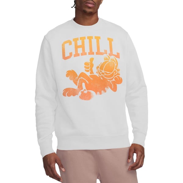 Garfield Unisex Adult Chill Neon Sweatshirt
