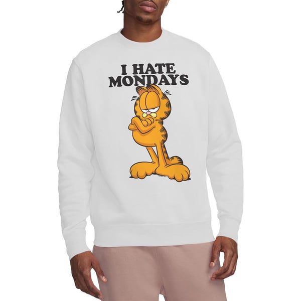 Garfield Unisex Adult I Hate Mondays Sweatshirt