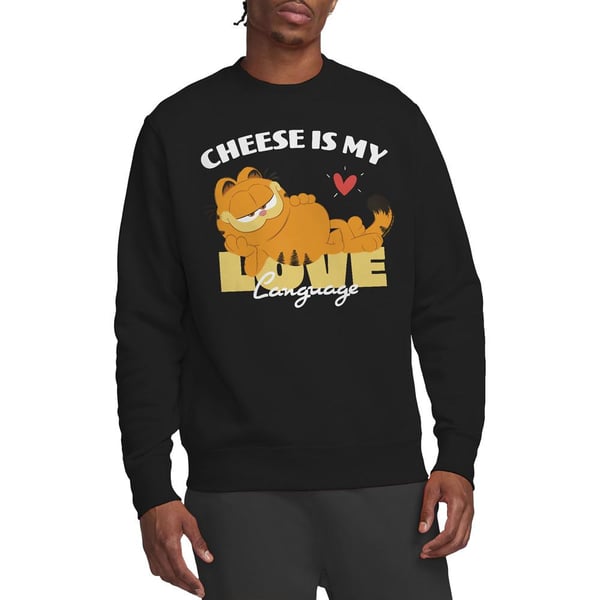 Garfield Movie Unisex Adult Cheese Is My Love Language Sweatshirt