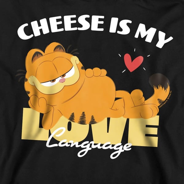 Garfield Movie Unisex Adult Cheese Is My Love Language Sweatshirt
