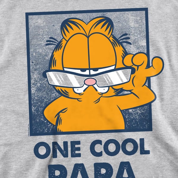 Garfield Unisex Adult One Cool Papa Fathers Day Sweatshirt