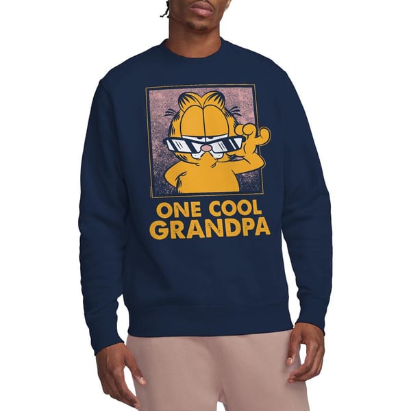 Garfield Unisex Adult One Cool Grandpa Fathers Day Sweatshirt