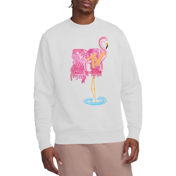 MTV Unisex Adult Flamingo Sweatshirt
