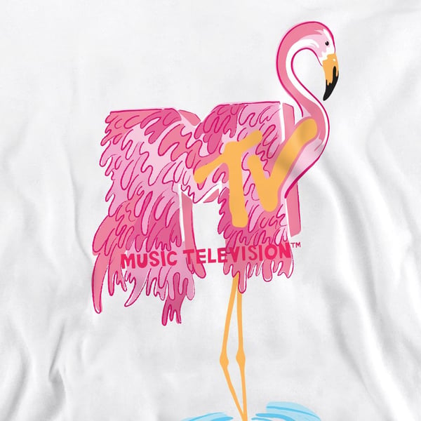MTV Unisex Adult Flamingo Sweatshirt