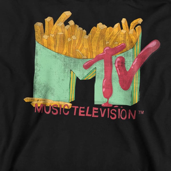 MTV Unisex Adult Fries Sweatshirt