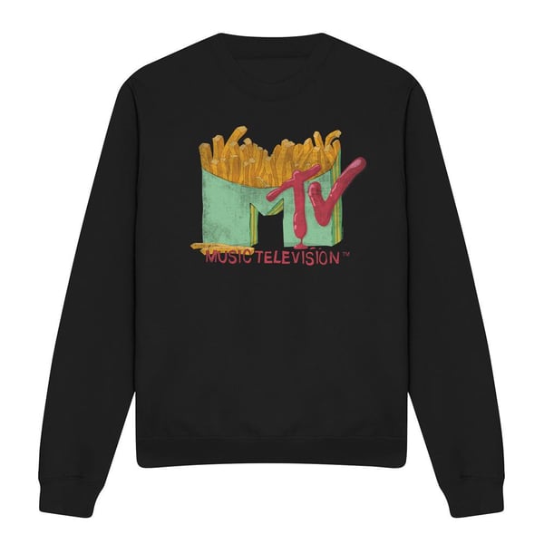MTV Unisex Adult Fries Sweatshirt