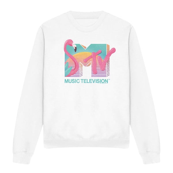 MTV Unisex aikuisten flamingo-logolla varustettu collegepaita