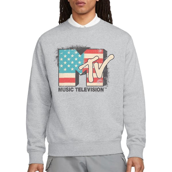 MTV Unisex Adult American Logo Sweatshirt