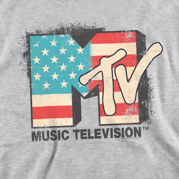 MTV Unisex Adult American Logo Sweatshirt