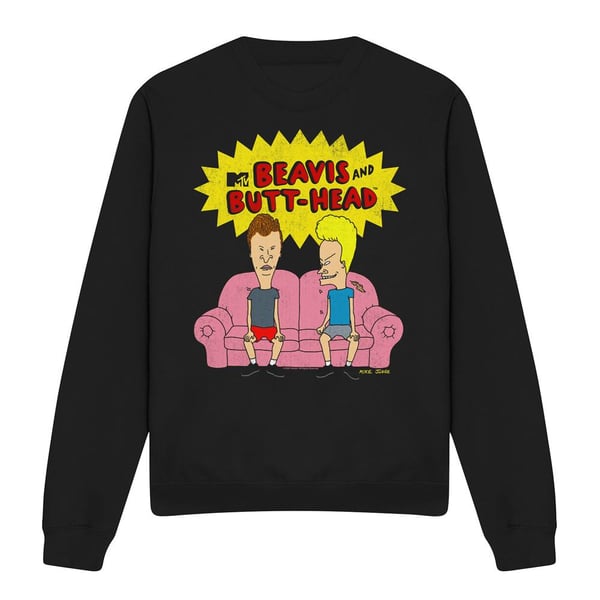 Beavis & Butthead Unisex Vuxen Soffa OG Logotyp Tröja