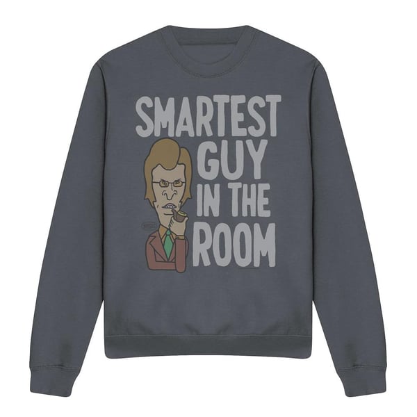 Beavis & Butthead Unisex Adult Smartest Guy In The Room Sweatshirt