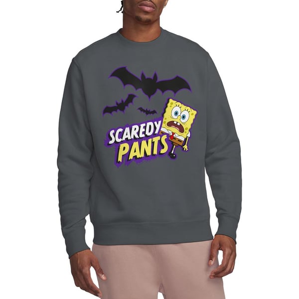 SpongeBob SquarePants Unisex Adult Scaredy Pants Sweatshirt