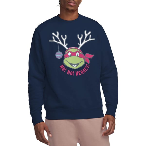 Teenage Mutant Ninja Turtles Unisex Adult Ho Ho Heroes Reindeer Christmas Sweatshirt