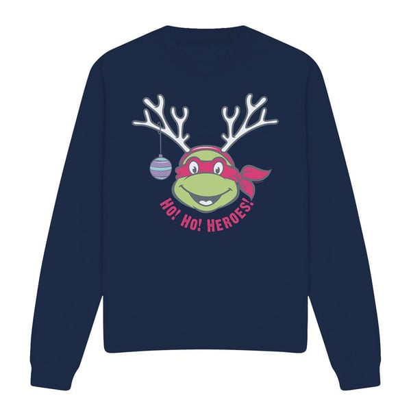 Teenage Mutant Ninja Turtles Unisex Adult Ho Ho Heroes Reindeer Christmas Sweatshirt