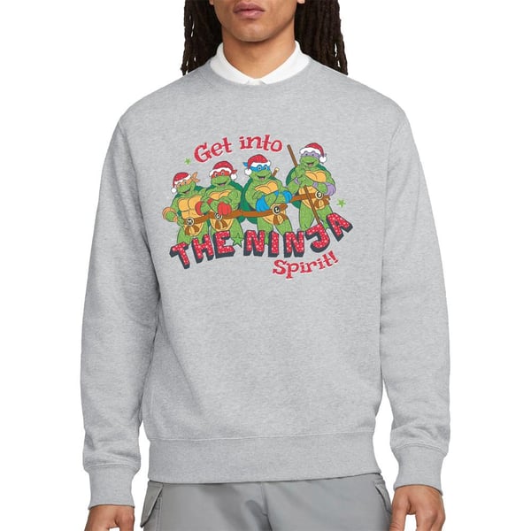 Teenage Mutant Ninja Turtles Unisex Adult The Ninja Christmas Spirit Sweatshirt