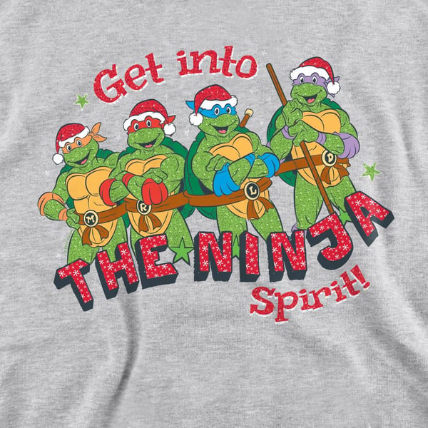 Teenage Mutant Ninja Turtles Unisex Adult The Ninja Christmas Spirit Sweatshirt
