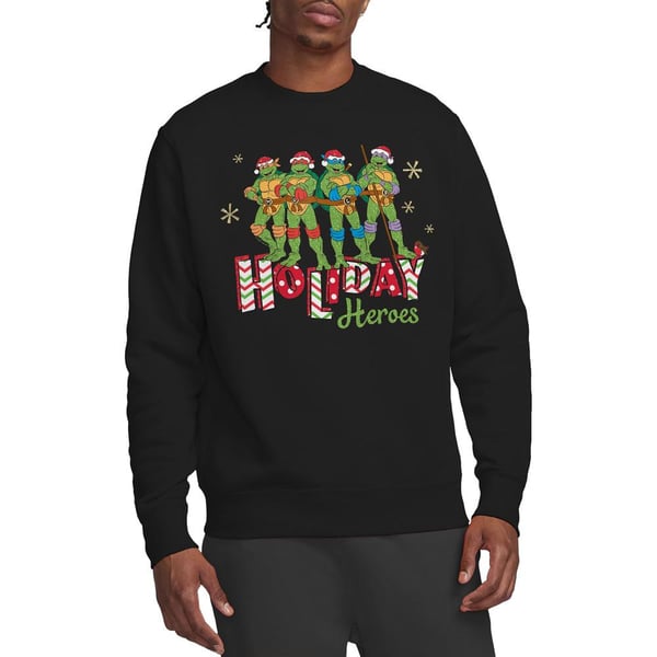Teenage Mutant Ninja Turtles Unisex Adult Holiday Heroes Christmas Sweatshirt