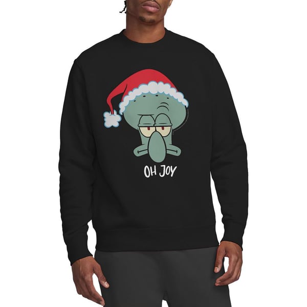SpongeBob SquarePants Unisex Adult Joy Squidward Christmas Sweatshirt