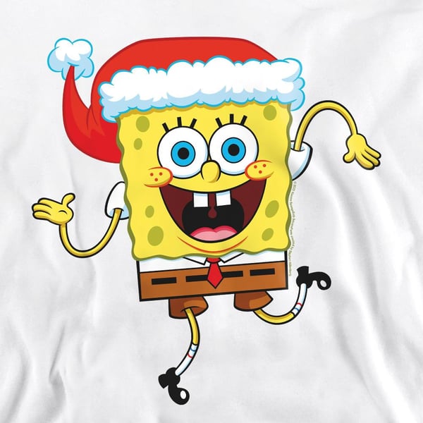 SpongeBob SquarePants Unisex Adult Santa Hat Christmas Sweatshirt