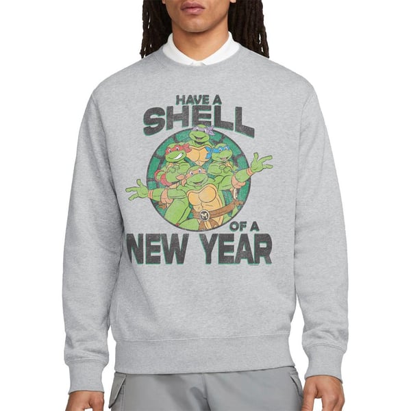 Teenage Mutant Ninja Turtles Unisex Adult Shell Of A New Year Sweatshirt