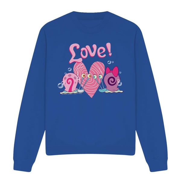 SpongeBob SquarePants Unisex Adult Valentine´s Love Gary & Snellie Sweatshirt