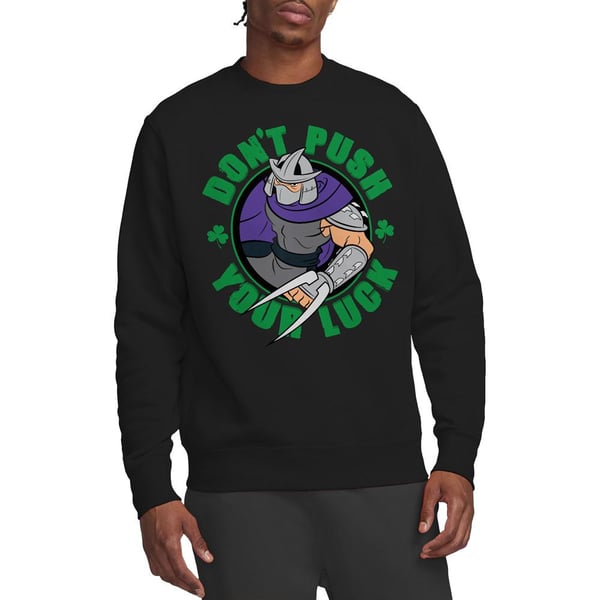 Teenage Mutant Ninja Turtles Unisex Adult Luck Shredder St Patricks Day Sweatshirt