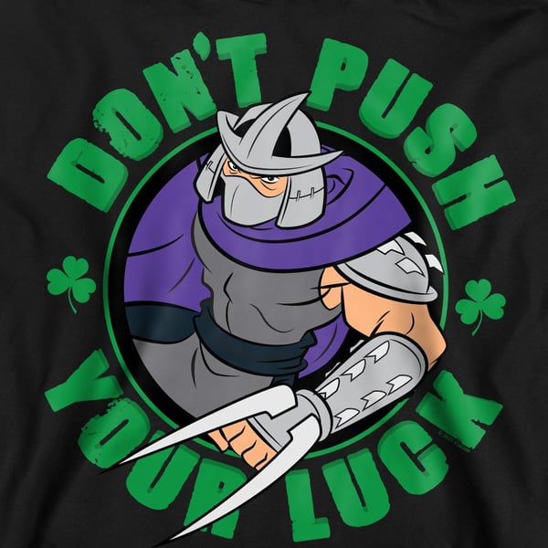 Teenage Mutant Ninja Turtles Unisex Adult Luck Shredder St Patricks Day Sweatshirt