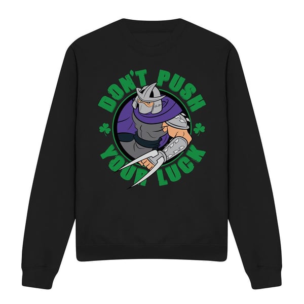 Teenage Mutant Ninja Turtles Unisex Adult Luck Shredder St Patricks Day Sweatshirt