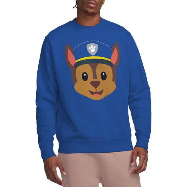 Paw Patrol Unisex Adult Chase Emoji Sweatshirt