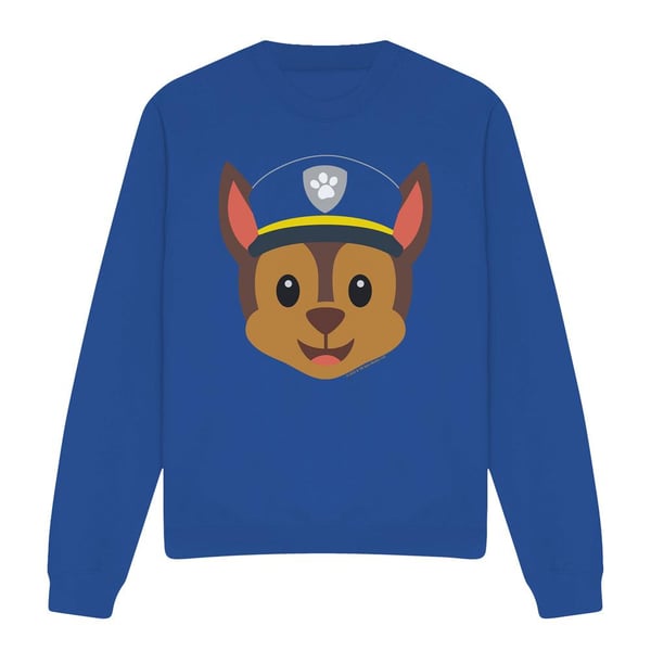 Paw Patrol Unisex Adult Chase Emoji Sweatshirt