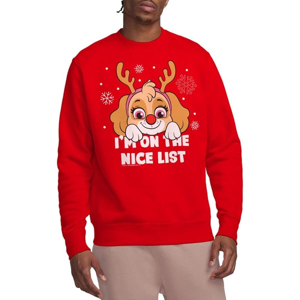 Paw Patrol Unisex Adult Nice Christmas Skye Sweatshirt