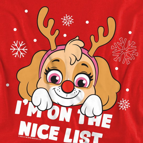 Paw Patrol Unisex Adult Nice Christmas Skye Sweatshirt