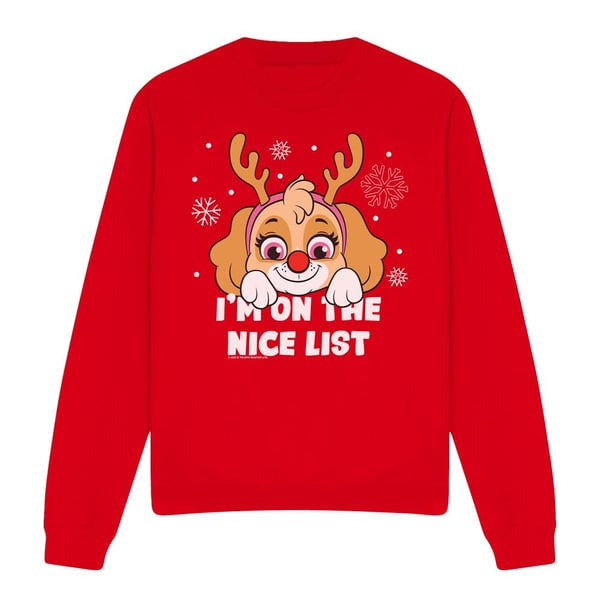 Paw Patrol Unisex Adult Nice Christmas Skye Sweatshirt