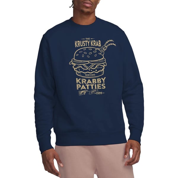 SpongeBob SquarePants Unisex Adult The Krusty Krab Shock Mono Sweatshirt