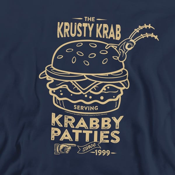 SpongeBob SquarePants Unisex Adult The Krusty Krab Shock Mono Sweatshirt
