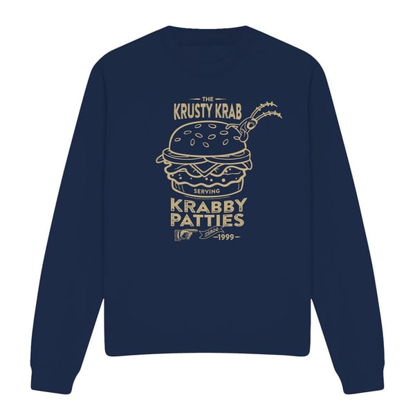 SpongeBob SquarePants Unisex Adult The Krusty Krab Shock Mono Sweatshirt