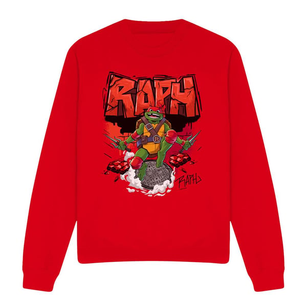Tales of the Teenage Mutant Ninja Turtles Unisex Adult Raphael Sewer Sweatshirt Tales of the Teenage Mutant Ninja Turtles Unisex Adult Raphael Sewer Sweatshirt