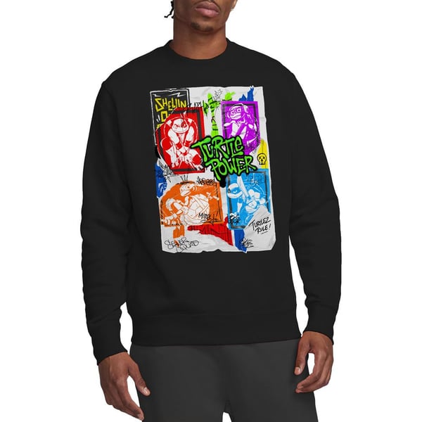 Tales of the Teenage Mutant Ninja Turtles Unisex Adult Lino Poster Sweatshirt