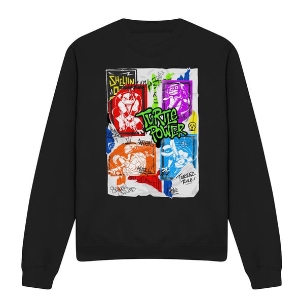 Tales of the Teenage Mutant Ninja Turtles Unisex Adult Lino Poster Sweatshirt