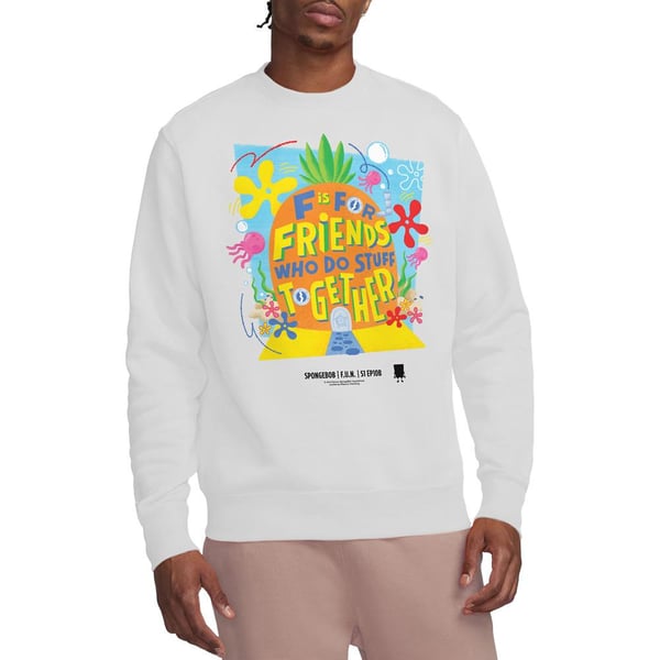 SpongeBob SquarePants Unisex Adult Friends Pineapple Sweatshirt