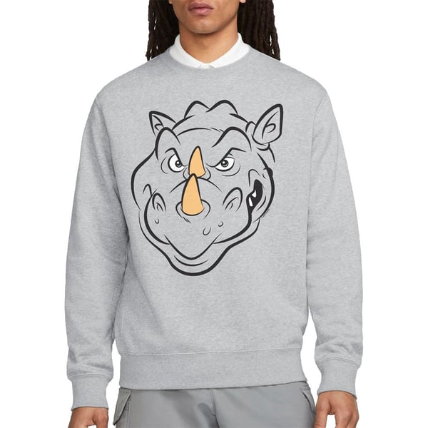 Teenage Mutant Ninja Turtles Unisex Adult Rocksteady Face Sweatshirt