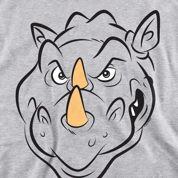 Teenage Mutant Ninja Turtles Unisex Adult Rocksteady Face Sweatshirt