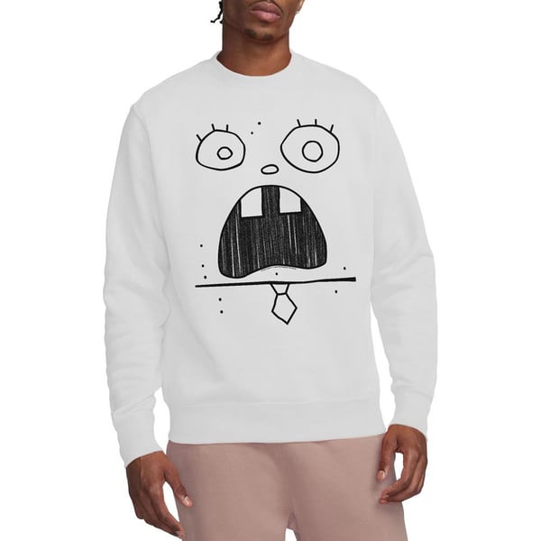 SpongeBob SquarePants Unisex Adult Doogle Face Sweatshirt