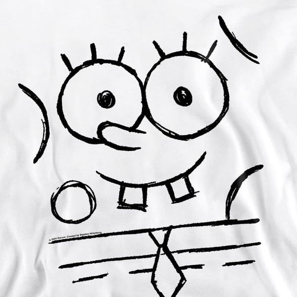 SpongeBob SquarePants Unisex Adult Sketch Smile Sweatshirt