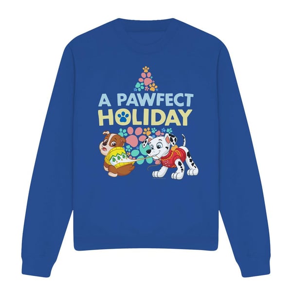 Paw Patrol Unisex Adult A Pawfect Holiday Rubble & Marshall Christmas Sweatshirt