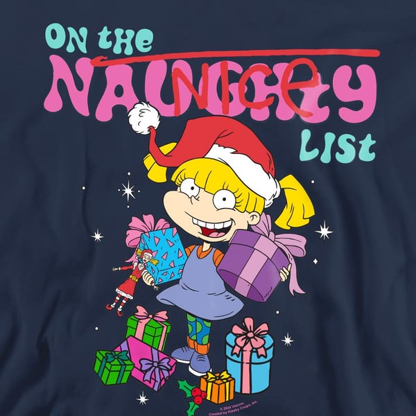 Rugrats Unisex Adult Naughty Angelica Christmas Sweatshirt