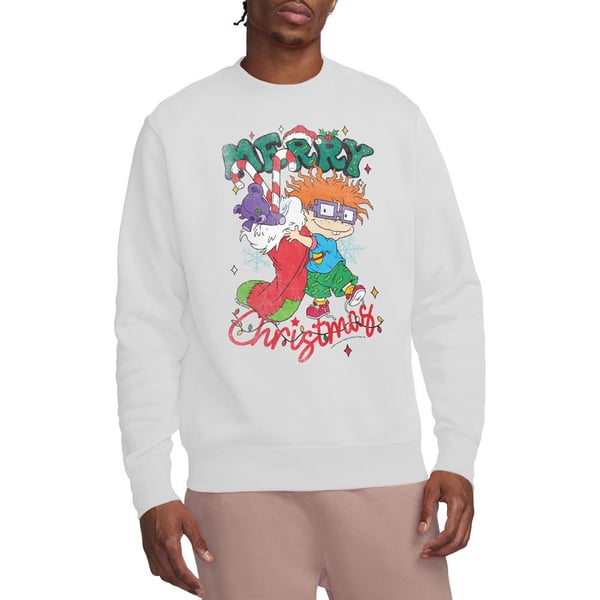 Rugrats Unisex Adult Chucky Christmas Stocking Sweatshirt