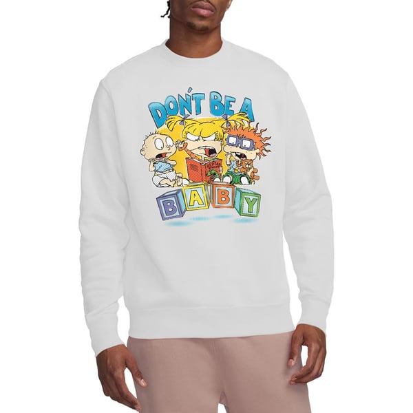 Rugrats Unisex Adult Don´t Be A Baby Blocks Sweatshirt
