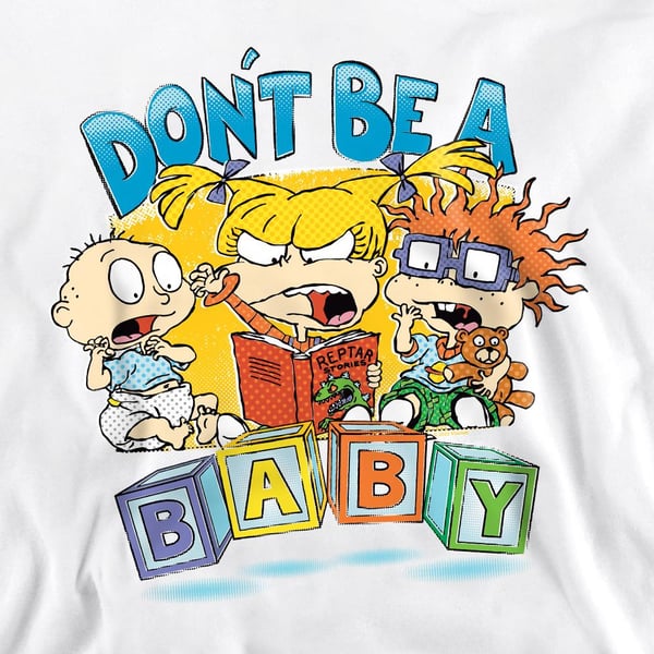 Rugrats Unisex Adult Don´t Be A Baby Blocks Sweatshirt